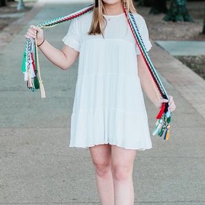 White babydoll style dress- only worn once!